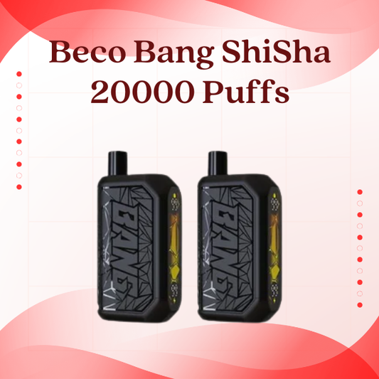 Beco Bang Shisha 20000 Puffs Disposable Vape with Smart LED Display and 15-22W Output