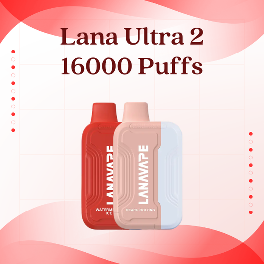 Lana Ultra 2 16000 Puffs Disposable Vape Device Vibrant Colors