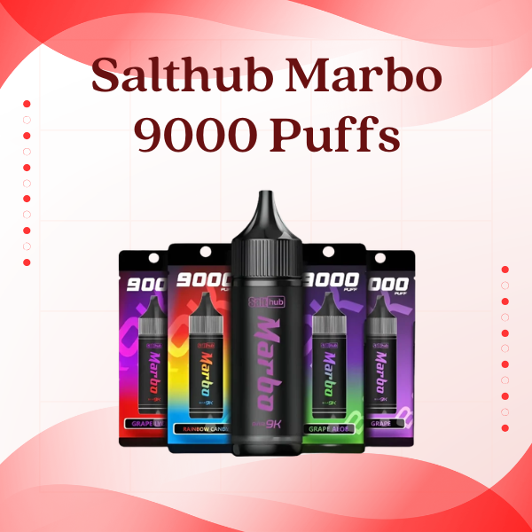 Salthub Marbo 9000 Puffs Disposable Vape - Sleek Metallic Design