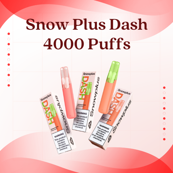 Snowplus Dash 4000 Puffs Disposable Vape Device in Various Colors