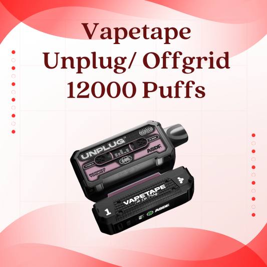 Vapetape Offgrid rechargeable battery device with smart LED display.