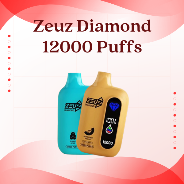 Zeuz Diamond 12000 Puffs Disposable Vape Device with LED Screen